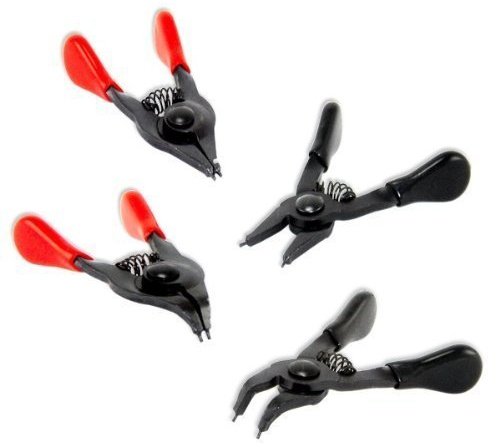 4 Piece Mini Snap Ring Pliers Set by Vector