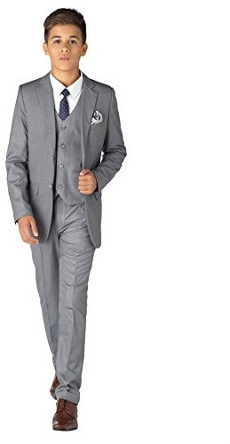 Paisley of London, Boys Grey Suit, Boys Slim fit Suit, Page boy Suits, Boys Prom Suit, 12-18 Months - 14 Years