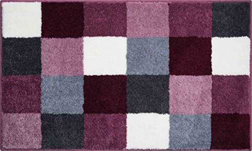 Grund Badteppich 100% Polyacryl, ultra soft, rutschfest, ÖKO-TEX-zertifiziert, 5 Jahre Garantie, BONA, Badematte 80x140 cm, beere