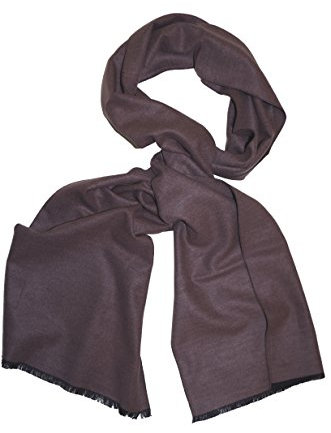 Posh Gear Herren Seiden Schal Setaforte, grau aus 100% Seide