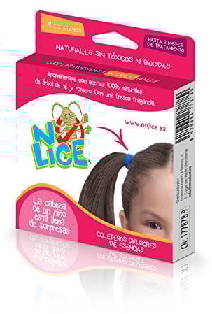 N-Lice® - Coleteros Repelentes |Tratamiento para Eliminar Piojos y Liendres, 100% Natural y Efectivo con Aceites de Neem, Árbol de Té y Romero | 4 Coleteros, Rosa y Azul
