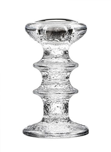 Iittala Festivo Kerzenständer, Glas, Silber Klar, 5 x 5 x 12 cm