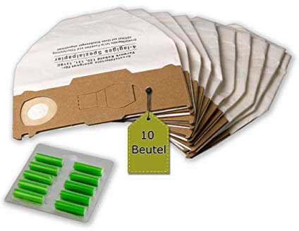 eVendix Filterset kompatibel mit Vorwerk Kobold VK 130, VK 131, SC: 10 Staubsaugerbeutel ähnlich FP 130, FP 131 + 10 Duftstäbchen