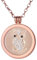 Morella Damen Halskette Rosegold 70 cm Edelstahl mit Amulett und Coin 33 mm Eule Rosegold in Schmuckbeutel