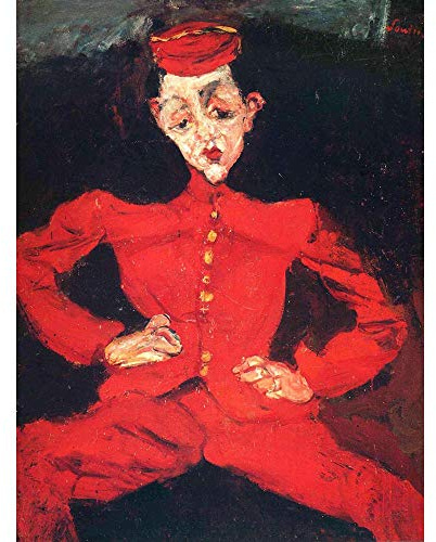 Wee Blue Coo Chaim Soutine Portrait Bell Hop Art Print Poster Wall Decor Kunstdruck Poster Wand-Dekor-12X16 Zoll