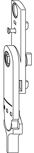 WINKHAUS Duofunktionselement DFE-P, Pendelvariante, silber