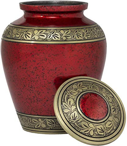 Eternal Harmony Urne für menschliche Asche | Sorgfältig handgefertigte Bestattungsurne mit eleganten Oberflächen zur Ehrung und Erinnerung an Ihren Liebsten | Große Urne für Erwachsene mit Samtbeutel