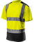 NEO TOOLS Profi Warnschutz T-Shirt Kurzarm Arbeitsshirt Arbeits warnshirt reflektierende Zonen Warnshirt Arbeitshemd orange oder gelb S-XXL (gelb, S)