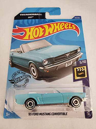 Hot Wheels 2020 Hw Screen Time Thunderball 007 - '65 Ford Mustang Convertible, Light Blue 59/250