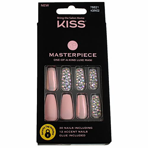 KISS Masterpiece One-of-A-Kind Luxe Mani KMN02 Everytime I Slay (2 Stück)