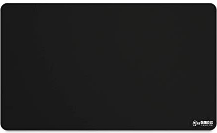 Glorious Gaming Cloth Gaming Mousepad (XL Extended) - Bordi cuciti, superf. liscia per velocità e controllo, antisciv., lavabile in lavatrice, grande (610 x 360 x 3 mm) - Nero