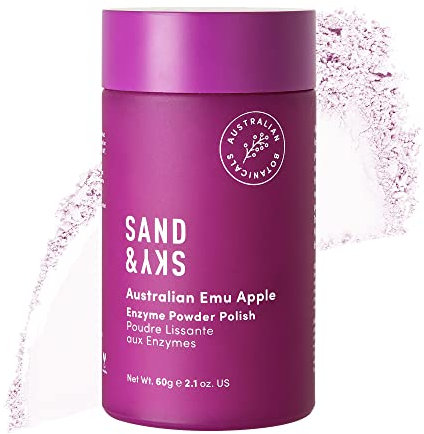 Sand & Sky Enzympeeling-Pulver mit Emu Apple aus Australien - Gesichtspeeling und Gesichtsreinigung mit Papaya-Enzymen, Jojoba-Öl & Vitamin C für Antioxidantien