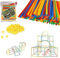 FeiWen Plastique Assemblage Blocs de Construction Coloré assemblé Blocs Jardin d'enfants L'éducation de la Petite enfance Jouets (400 pcs)