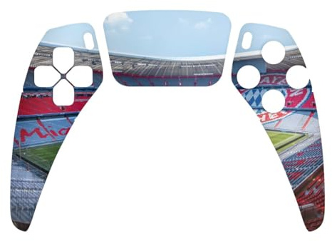 DeinDesign Skin kompatibel mit Sony PlayStation 5 Controller PS5 Folie Sticker FC Bayern München FCB Stadion