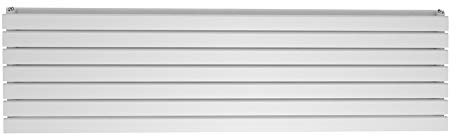 Pinta Horizontal Radiator | Flat Panel Double Column | Central Heating | Living Room Hallway Bathroom Kitchen Radiator | 475 x 1800| White