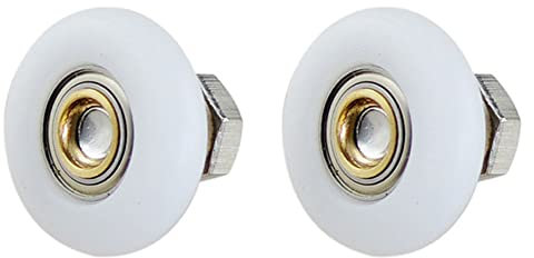 tooloflife Ersatzrollen für Duschtüren, Rollen für Badezimmer, Küchentür, 19 mm, 2 Stück