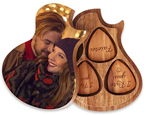 Dinikally Personalisierte Benutzerdefinierte Foto-Gitarren-Plektrum-Box Mit Gravur-Plektrum (sty1)