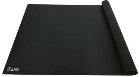 Extra große Silikonmatte, 91,4 x 61 cm, hitzebeständige Matte für Küche, Arbeitsplatte, dick, waschbar, Silikonmatten für Küche, Theke, Esstisch, Schwarz, Saphir
