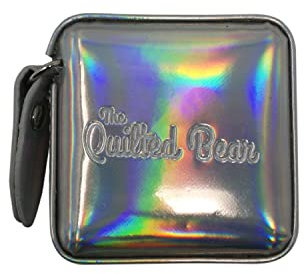 The Quilted Bear Square Sewing Tape Measure - Circular Retractable Body Measuring Tape with Double Sided Metric & Imperial Measurements for Sewing, Dressmaking & Measuring 150cm/60 (Rainbow)