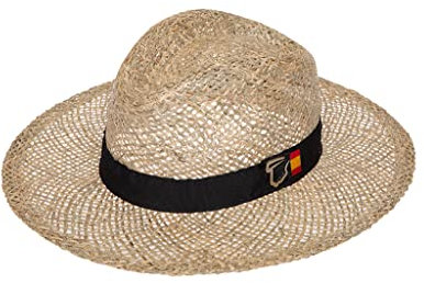 Sombrero Tipo Indiana ala Media Bandera de España. Fabricado a Mano en España. Sombrero Hombre. Sombrero Mujer. Sombrero Bandera de España. (as4, Numeric, Numeric_59, 59)