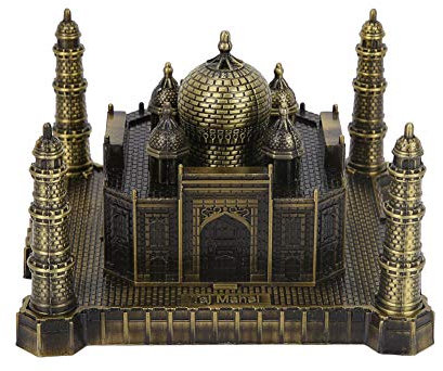 Indien Taj Mahal Metallmodell, weltberühmtes Wahrzeichen, Gebäudemodell, Heimbüro, Dekoration, Ornamente, Reise-Souvenir