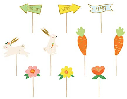 Blumenstecker Eiersuche Wegweiser Ostereiersuche Topper Hinweisschilder Osterdeko Dekoration Osterfest Osterdeko