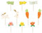Blumenstecker Eiersuche Wegweiser Ostereiersuche Topper Hinweisschilder Osterdeko Dekoration Osterfest Osterdeko