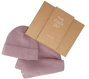 TOM TAILOR Damen Geschenk-Box mit Schal & Mütze, dusty lilac melange, ONESIZE