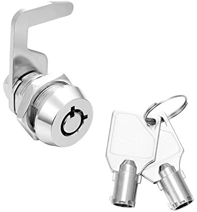 Cerradura de buzón de seguridad, cilindro de bloqueo tubular Camlock de 90 grados, gancho de leva, caja de herramientas, cerradura de puerta con llaves + llaves