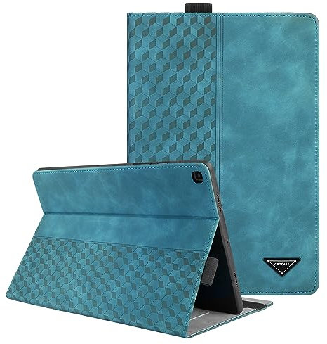 CXTCASE Funda para Samsung Galaxy Tab A 10.1 2019 (SM-T510/T515), PU Protectora Carcasa con Función de Soporte para Samsung Galaxy Tab A 10.1 2019 (SM-T510/T515), Verde