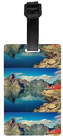 Norway Fjord Nature Cape Bedruckte Gepäckanhänger Reisegepäck Tasche Id Tags Koffer Label Tag Einheitsgröße