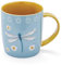 Cooksmart British Designed Barrel Coffee Mug | Ceramic Coffee Mugs for Home or Work | Large Mugs for Hot Drinks | Tea and Coffee Cups - Dragon Flies
