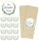 50 Braune Papiertüten & 60 Freudentränen Aufkleber, Verpackung für Freudentränen Taschentücher, für Taschentücher Gastgeschenke Boho Vintage Hochzeit Deko(Papiertüten & Sticker)