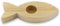 Kerzenuntersetzer „Fisch“ aus Holz Kiefer | Kerzenhalter 4 cm Durchmesser Ständer für Taufkerze, Kommunionkerze, Altarkerzen | Holzuntersetzer Stumpenkerzen
