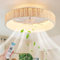 Ventilateurs de Plafond avec Lumière et Télécommande E27 Rétro Luminaire Ventilateur Plafonnier Tissage Bambou et Rotin Tissé Vintage Ventilateur Silencieux Plafond pour Chambre Salon Restaurant