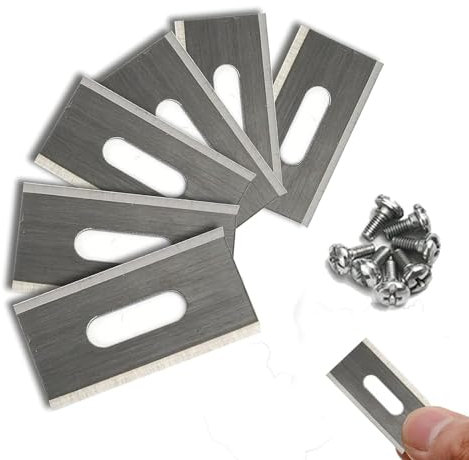 Lame per prato Husqvarna con doppia lama affilata in acciaio inossidabile, 36,5 x 18,5 x 0,65 mm (argento 30 pezzi)