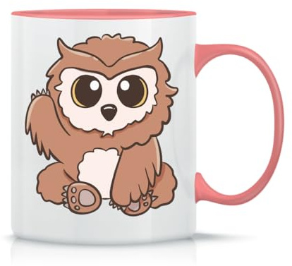 Moonai Dnd Bg3 Owlbear Classic Ceramic Coffee Mug White Black Pink Magic 330ml