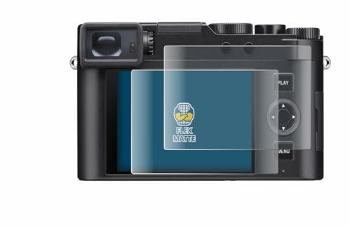 BROTECT Full-Cover Schutzfolie Matt für Leica D-Lux 8 (2 Stück) - Full-Screen Displayschutz-Folie, 3D Curved, Anti-Reflexion