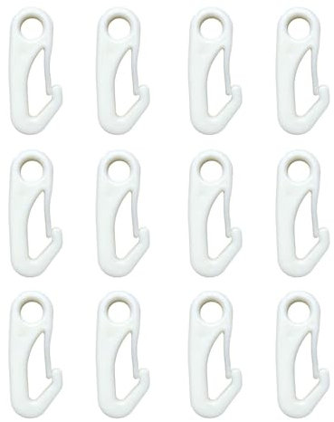 12 Pieces Flagpole Clips, Flagpole Fixing Hooks, Carabiner Hooks, Connecting Flagpole Clips, Flag Fixing Rings, Flagpole Accessories
