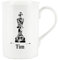 Purely Home Custom Black King Mug - Personalised Board Game Gift/Present - Chess Bone China Coffee/Tea Mug