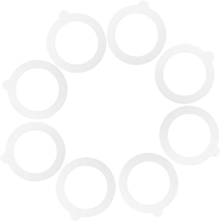 Healifty 8pièces Joints Silicone Pour Bocaux Remplacement De Couvercles Étanches Pour Conservation Aliments Compatible Avec Bocaux