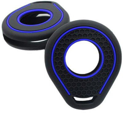 OTMIK Silicone Moto Étui pour clé Convient pour Harley Davidson Softail Sportster VRSC Touring X48 883 1200 Street Glide Accessoires pour Porte-clés (Ligne Bleue)