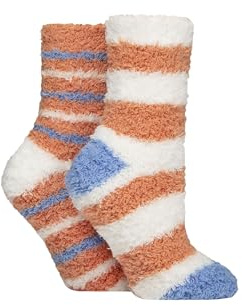 SockShop Ladies Soft, Fluffy and Cosy Leisure Socks in a 2 Pair Multipack Winter Christmas Size 4-8