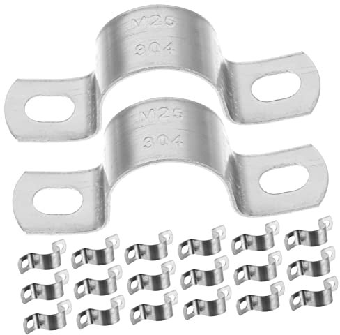 Gadpiparty 20stücke Schlauchklemmen Edelstahl Klemme Halterungen Stützsockel Aufhänger Rohr Klemme Montage Cliphalter Schlauchgurte Für Leitungen Drähte