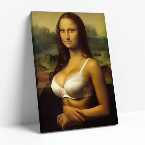 Reateforin Moderner Leinwanddruck, gerahmt, lustig, Wanddekoration für Schlafzimmer, Wohnzimmer, cooles Meme, Retro, Vintage, klassisch, humorvoll, Poster, Bilder, Drucke, Schilder, Gästezimmer