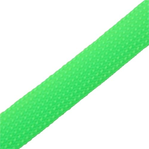 Gaine de câble tressée en Pet, Protection Extensible pour câbles électriques(Green,2mm-1 Meter)