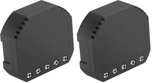 Hama WiFi Schalter zum Nachrüsten von Steckdosen, Lichtschaltern, Lampen (WiFi Relais Modul, ermöglicht Steuerung per Alexa/Google Home/App, Unterputz Einbauschalter) WiFi Switch, Funkschalter
