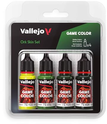 Vallejo 772391 - Farb-Set, Ork-Haut, 4x 18 ml -