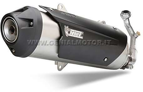 Yamaha XMAX 125 2012 12 complet d'échappement mivv Urban Acier Inoxydable