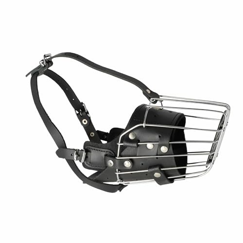 Dingo Verstärkter Metallmaulkorb für Bullterrier